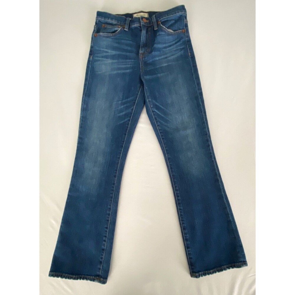 Madewell 10" High Riser Demi Boot Women's Blue Jeans Size 26